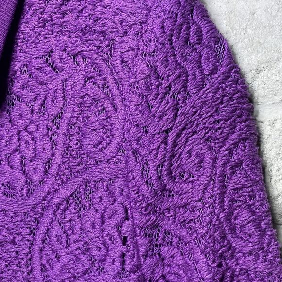 MSRP $448 Nanette Lepore Summer Flame Lace Peplum Jacket Women's Size 4 - Picture 9 of 10